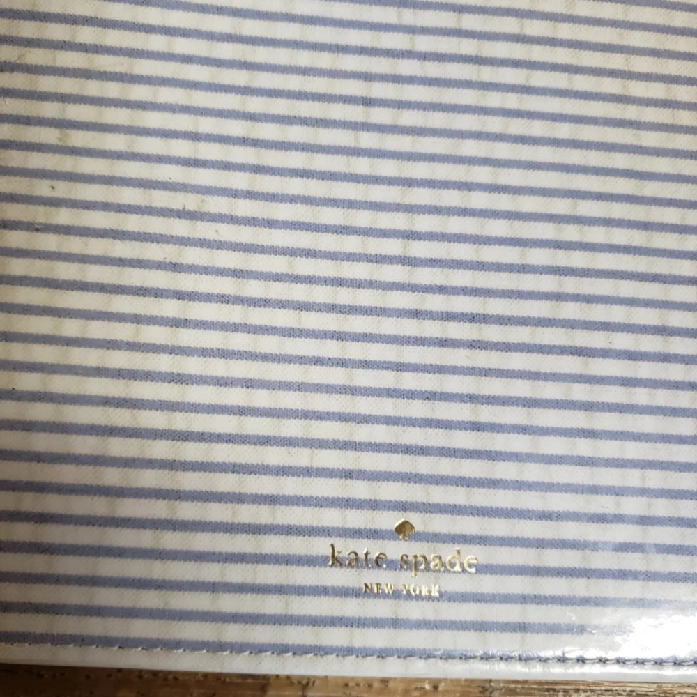 Kate Spade Blue and White Pencil Case Office Essential